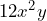 12x^2y