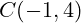 C(-1, 4)