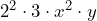 2^2 \cdot 3 \cdot x^2 \cdot y