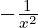 -\frac{1}{x^2}