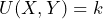 U(X, Y) = k