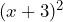 (x + 3)^2