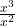 \frac{x^3}{x^2}