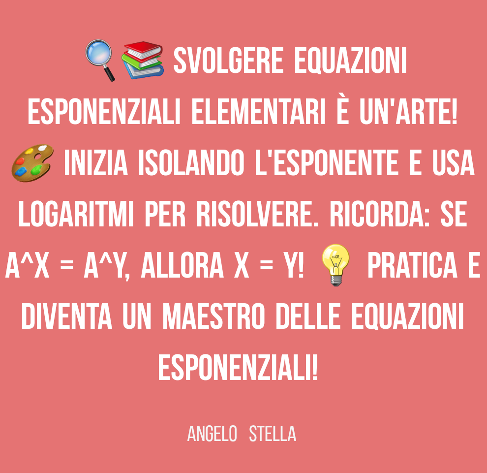 Equazioni  esponenziali