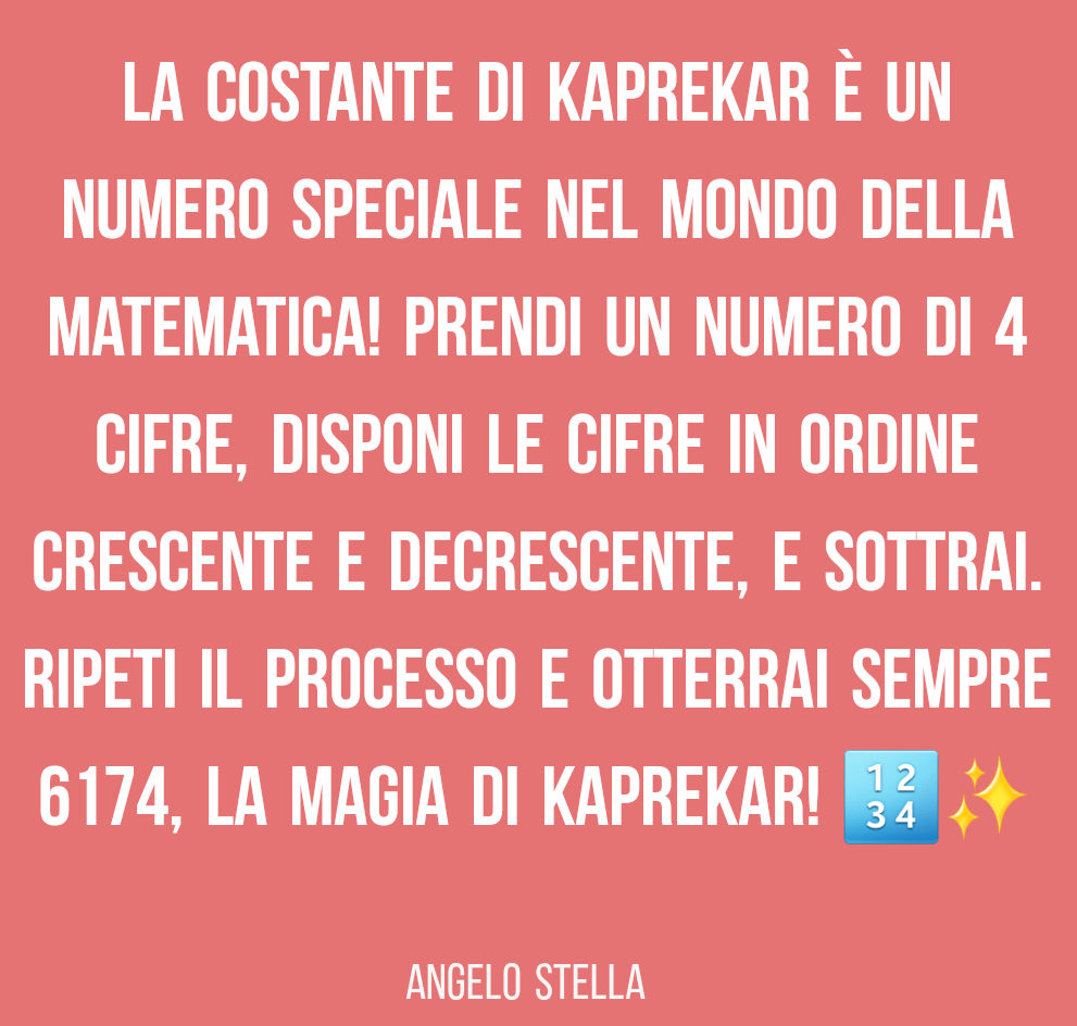 Costante di Kaprekar