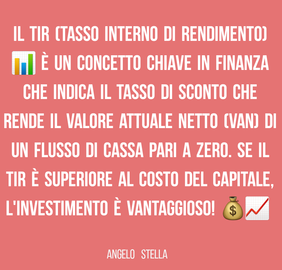 Tasso interno di rendimento