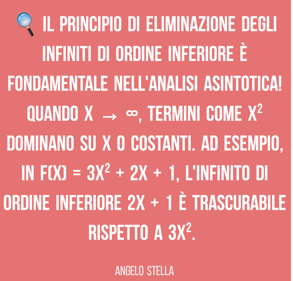 Principio di eliminazione degli infiniti