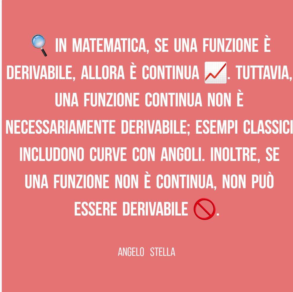 Derivabilità  e continuità